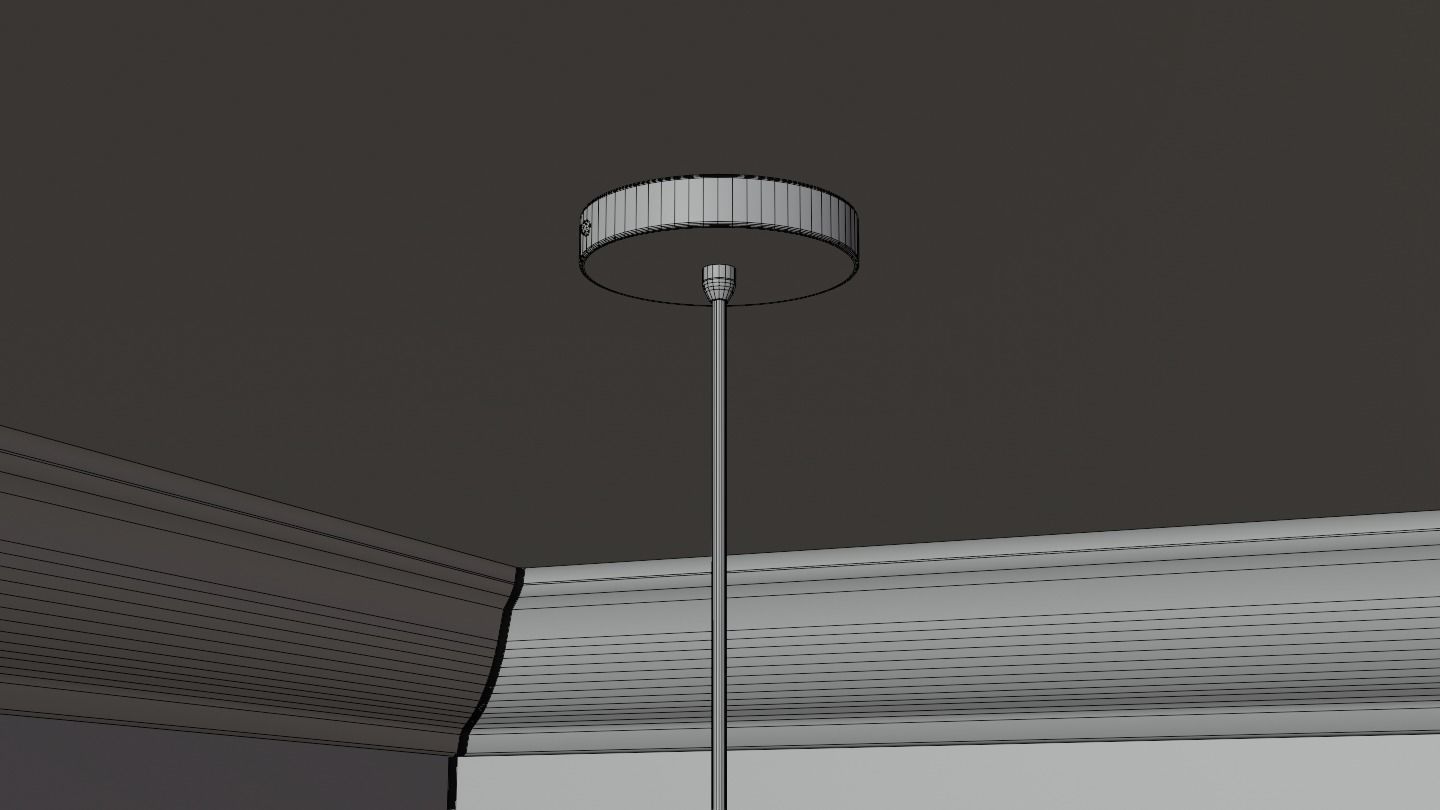 Pendant Ceiling Light P901 Low-poly 3D model_26