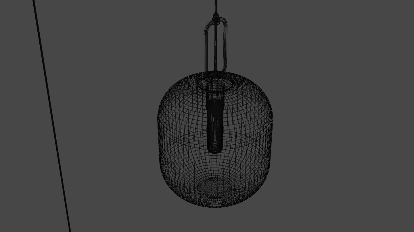 Pendant Ceiling Light P901 Low-poly 3D model_33