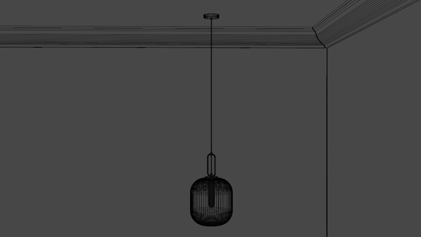 Pendant Ceiling Light P901 Low-poly 3D model_39