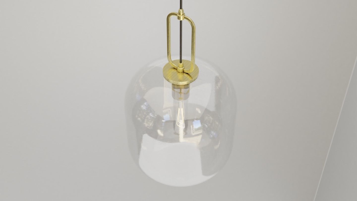 Pendant Ceiling Light P901 Low-poly 3D model_7