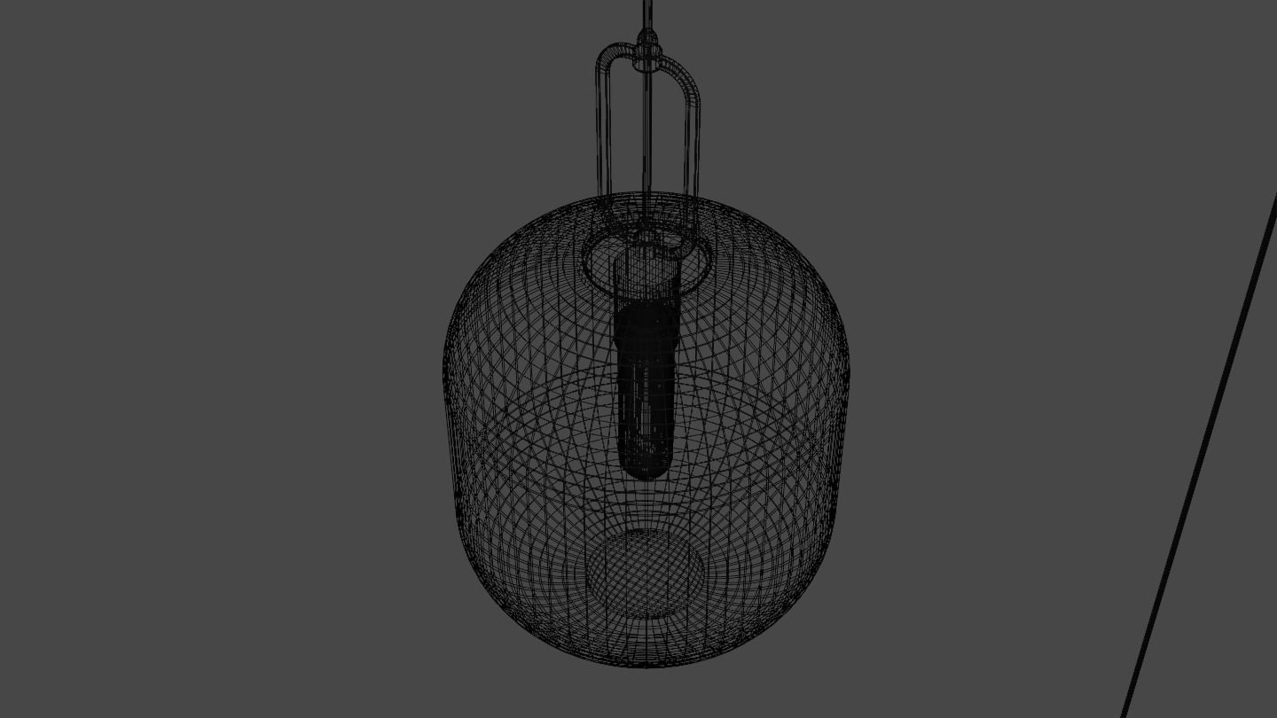 Pendant Ceiling Light P901 Low-poly 3D model_37