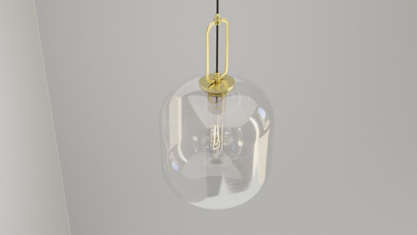 Pendant Ceiling Light P901 Low-poly 3D model_3