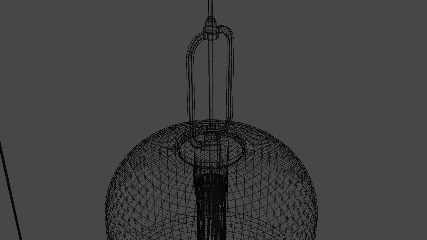 Pendant Ceiling Light P901 Low-poly 3D model_35