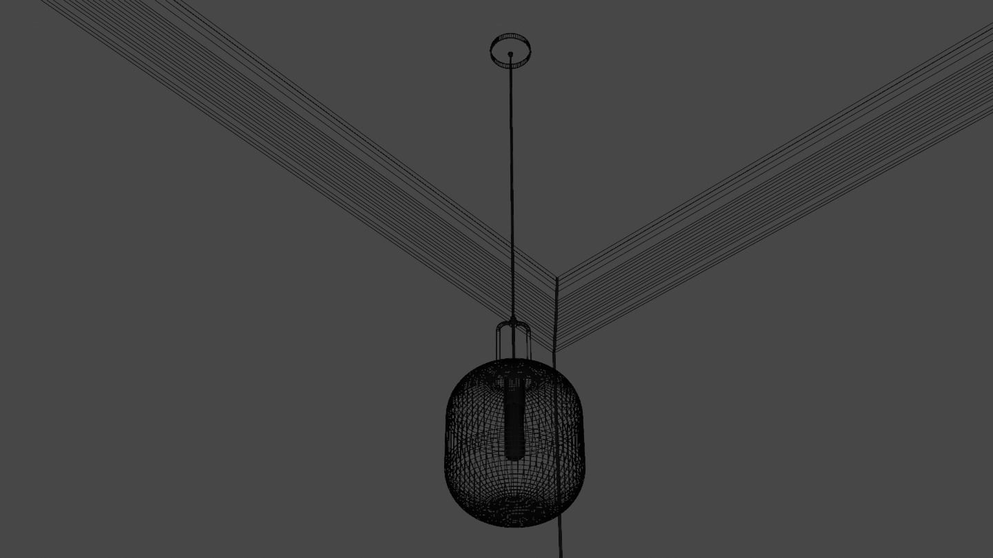 Pendant Ceiling Light P901 Low-poly 3D model_32