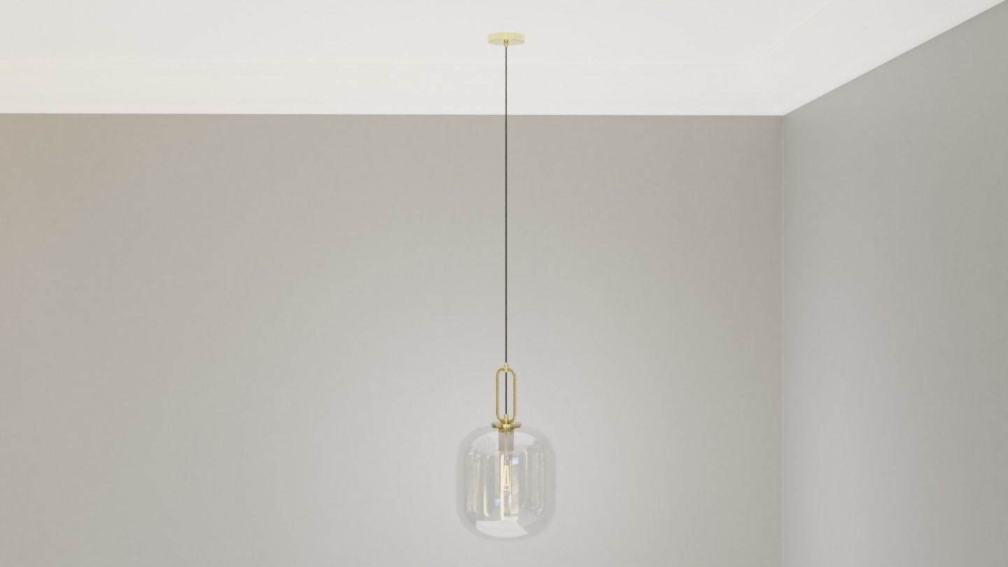 Pendant Ceiling Light P901 Low-poly 3D model_9