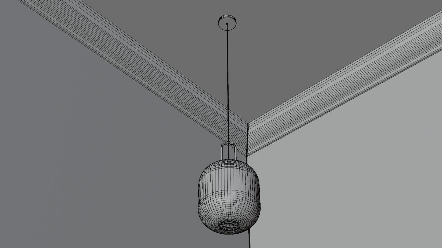 Pendant Ceiling Light P901 Low-poly 3D model_22