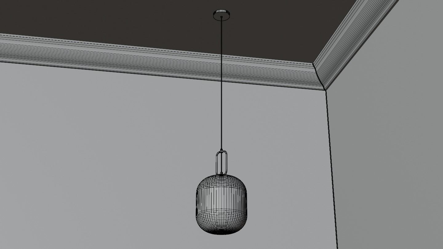 Pendant Ceiling Light P901 Low-poly 3D model_21