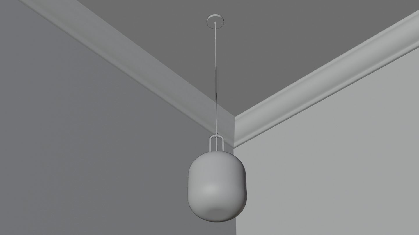 Pendant Ceiling Light P901 Low-poly 3D model_12