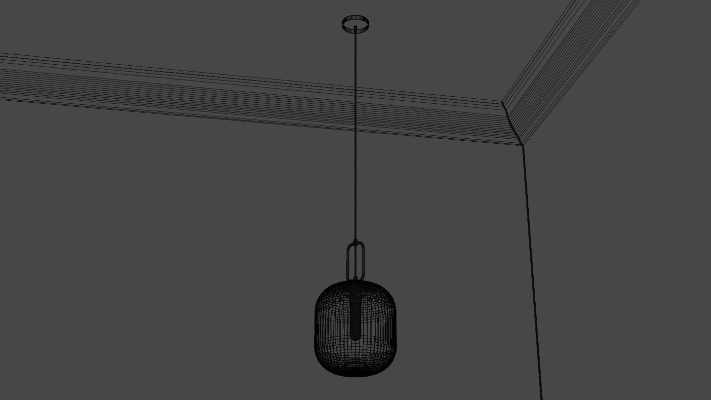 Pendant Ceiling Light P901 Low-poly 3D model_31