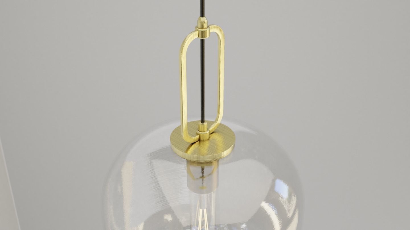 Pendant Ceiling Light P901 Low-poly 3D model_5
