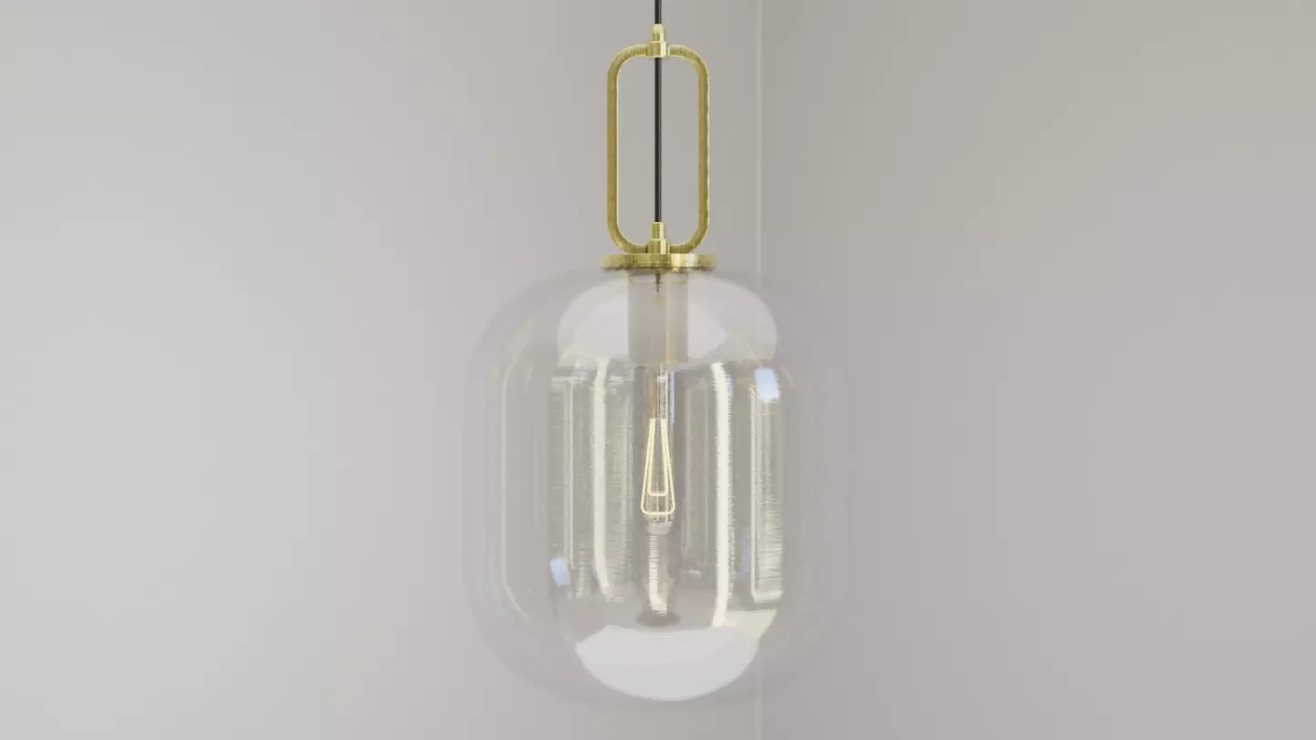 Pendant Ceiling Light P901 Low-poly 3D model_0