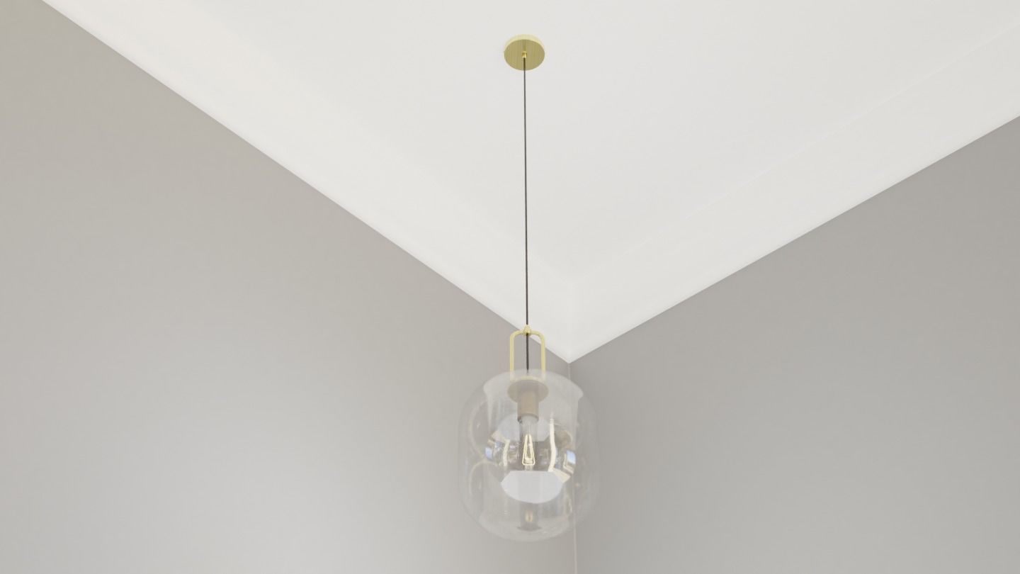 Pendant Ceiling Light P901 Low-poly 3D model_2