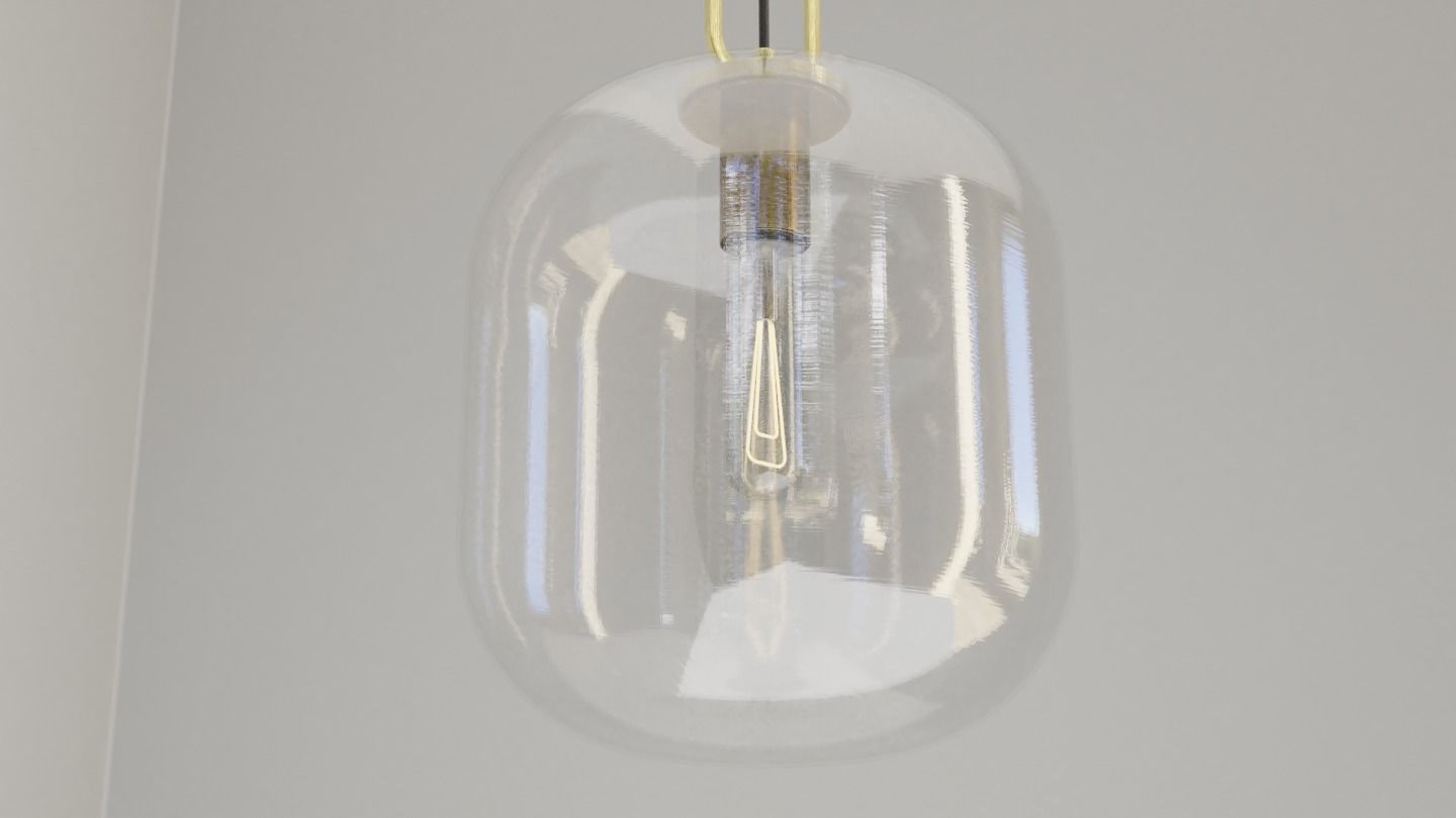 Pendant Ceiling Light P901 Low-poly 3D model_4