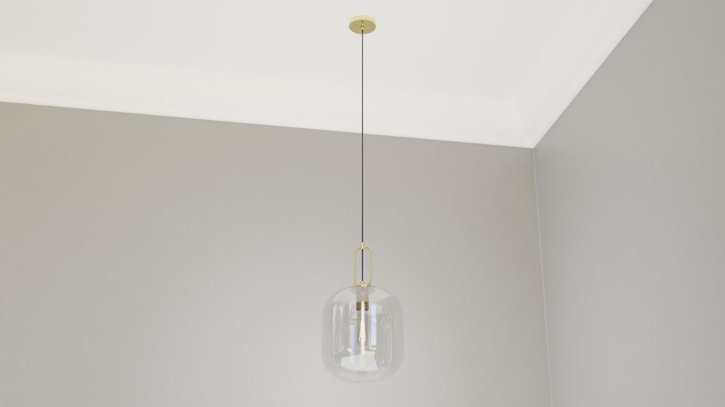 Pendant Ceiling Light P901 Low-poly 3D model_1