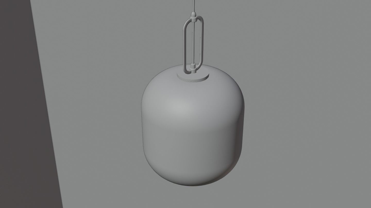 Pendant Ceiling Light P901 Low-poly 3D model_13