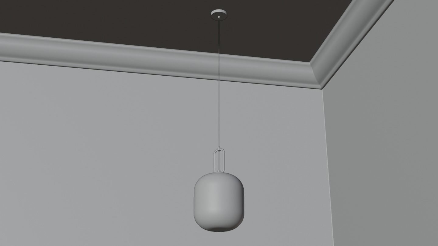 Pendant Ceiling Light P901 Low-poly 3D model_11