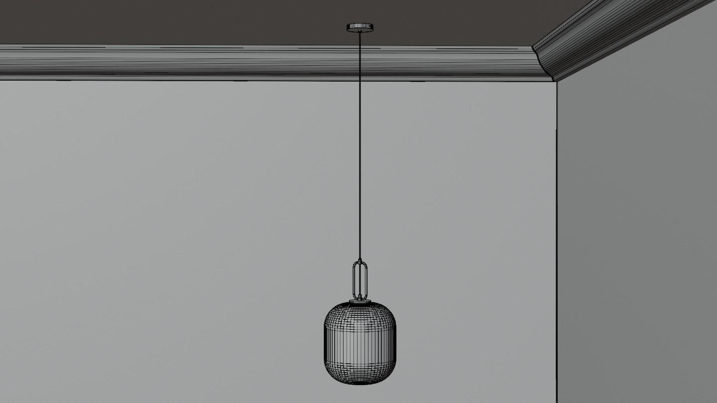 Pendant Ceiling Light P901 Low-poly 3D model_29
