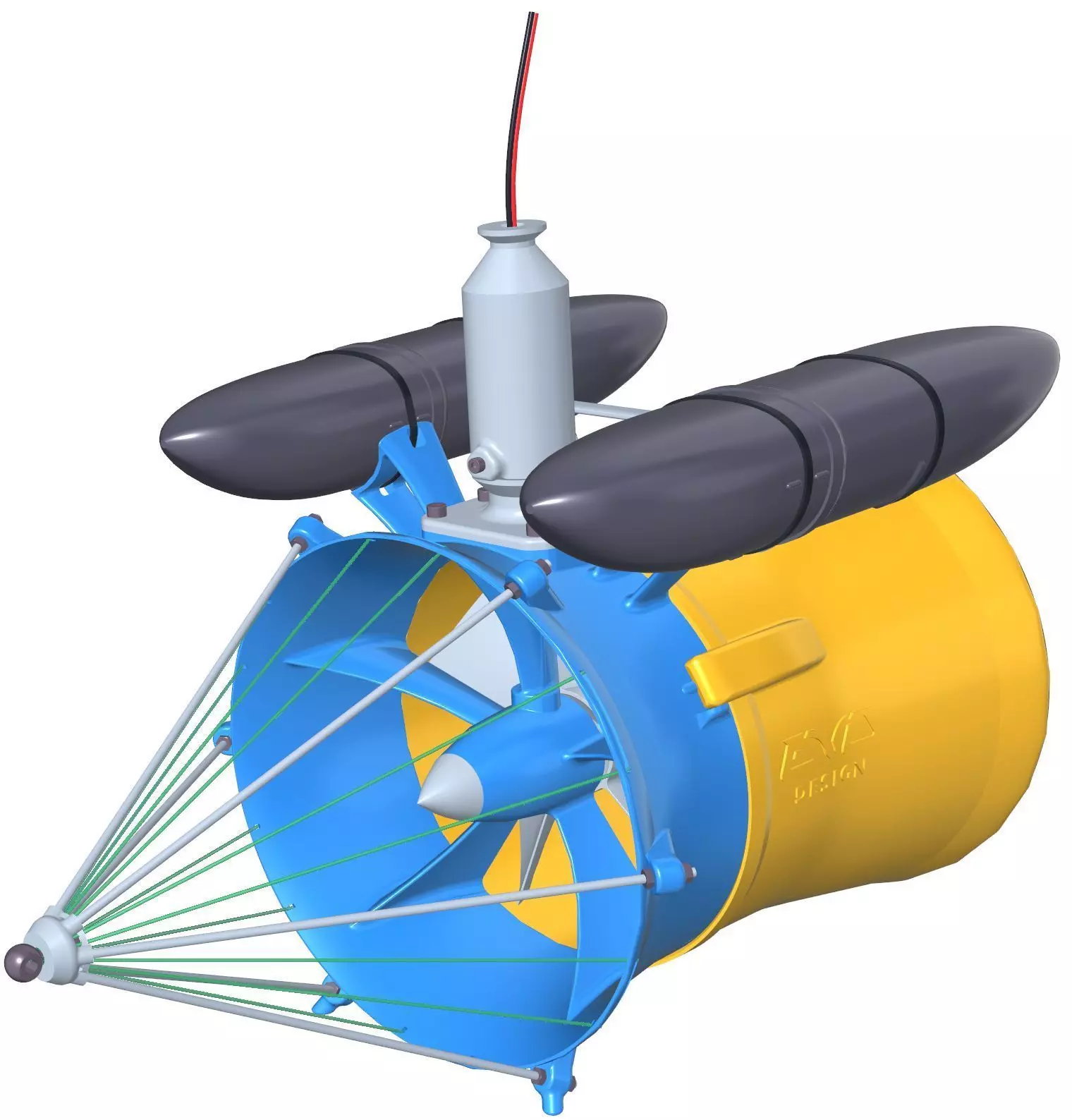 Water turbine e-Giver 10 3D print model_0