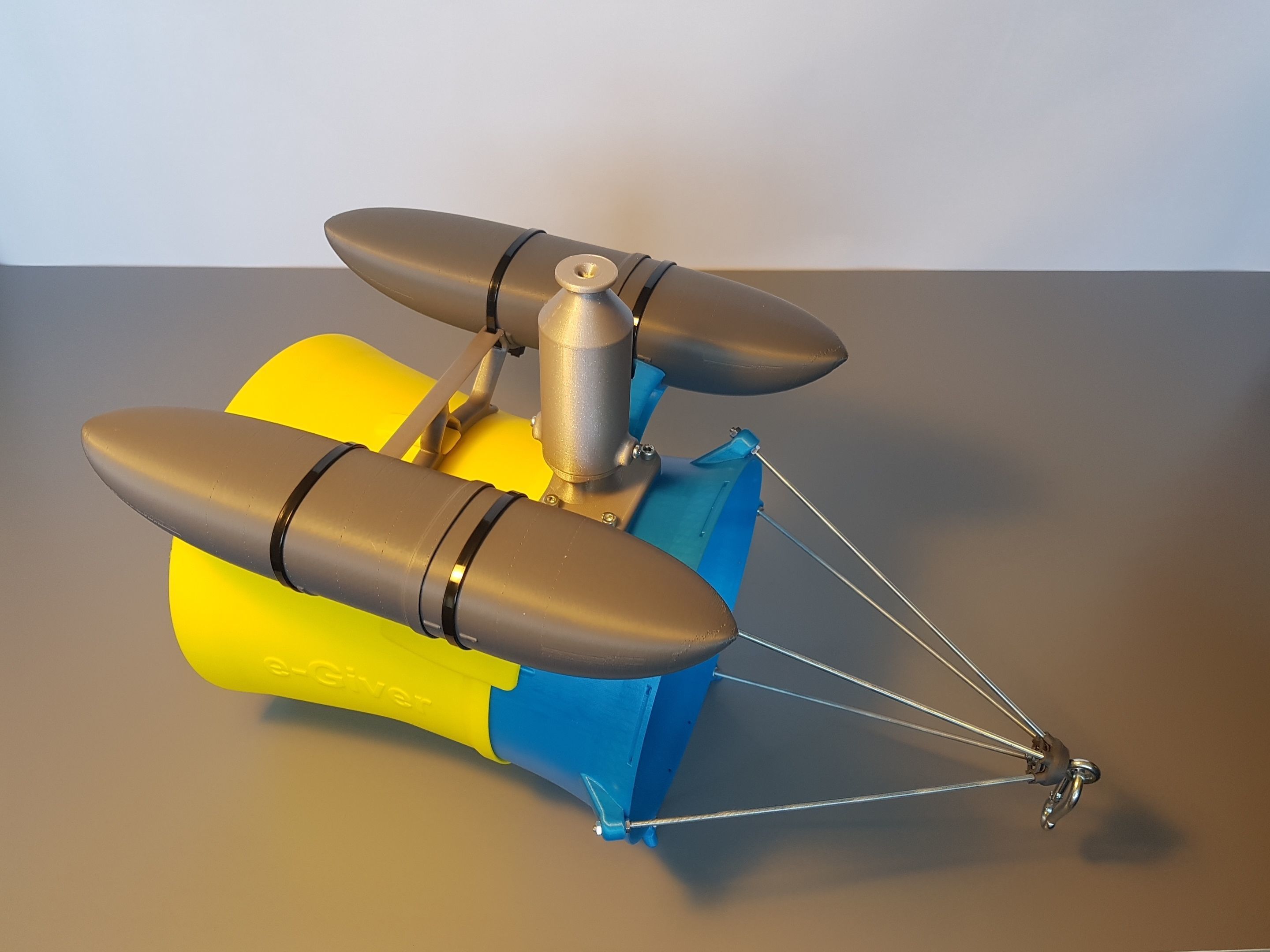 Water turbine e-Giver 10 3D print model_6