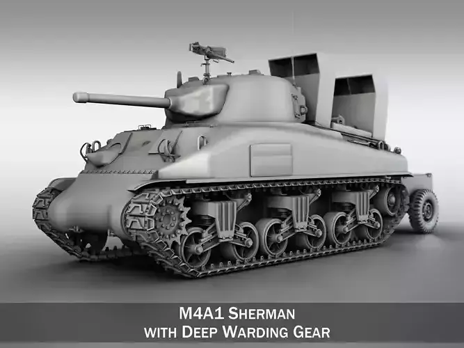 M4A1 Sherman with Deep wading gear