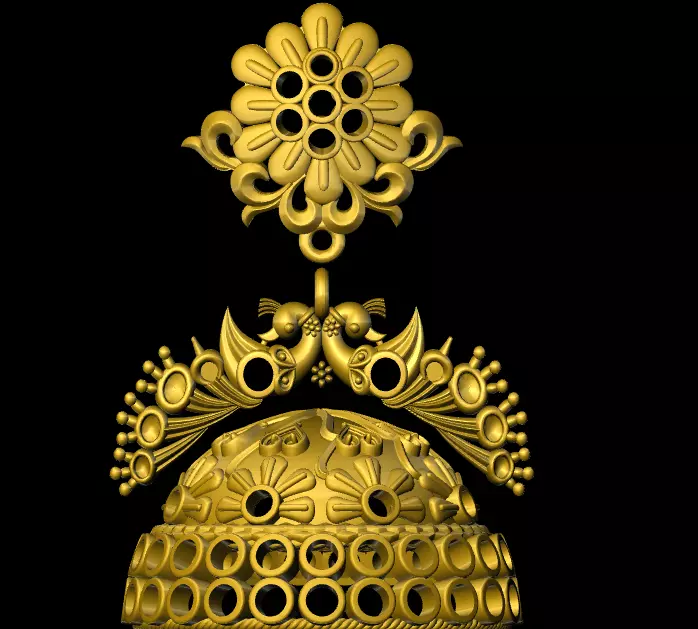 jumka golden bell 3D print model