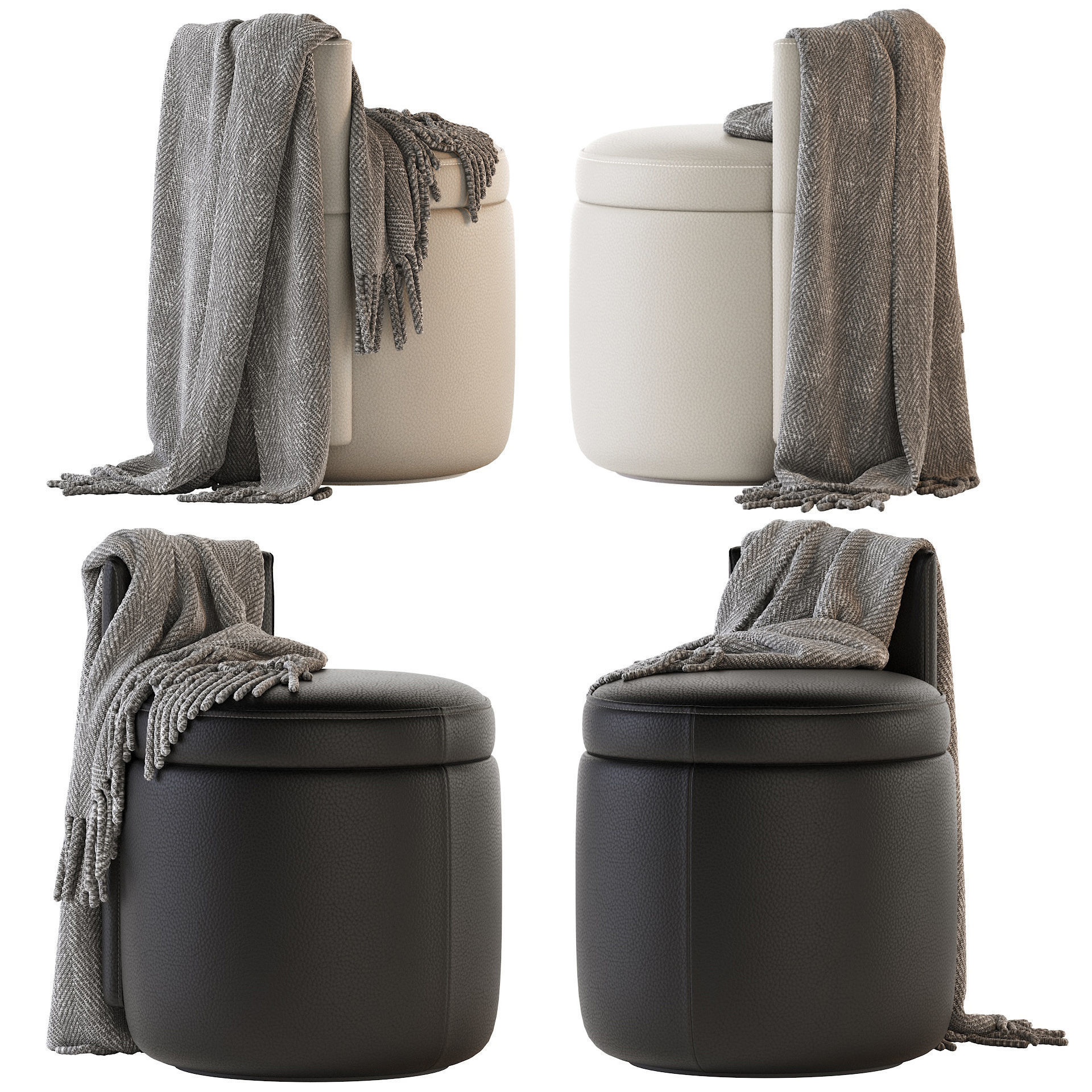 Pouf MADISON Turri 3D model_1