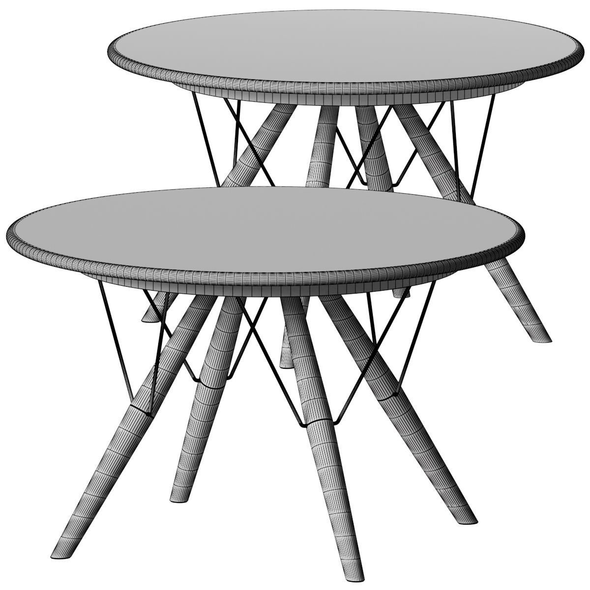 Pp75 Dining Table - Skandium 3D model_2