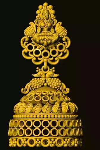 jumka ornate golden buddha
