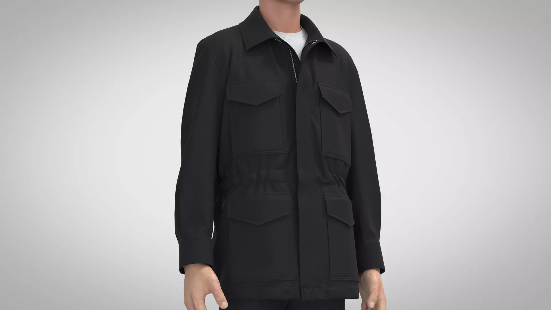 Patch Pocket Parka 3D model