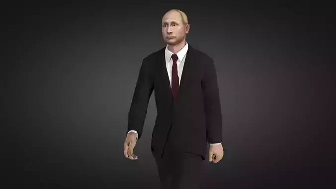 Putin Vladimir Putin 3D Character Low-poly 3D model