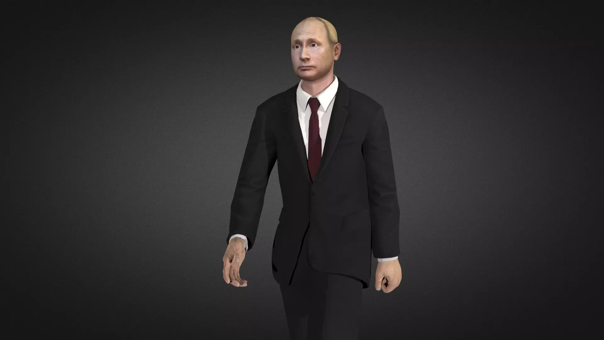 Putin Vladimir Putin 3D Character Low-poly 3D model