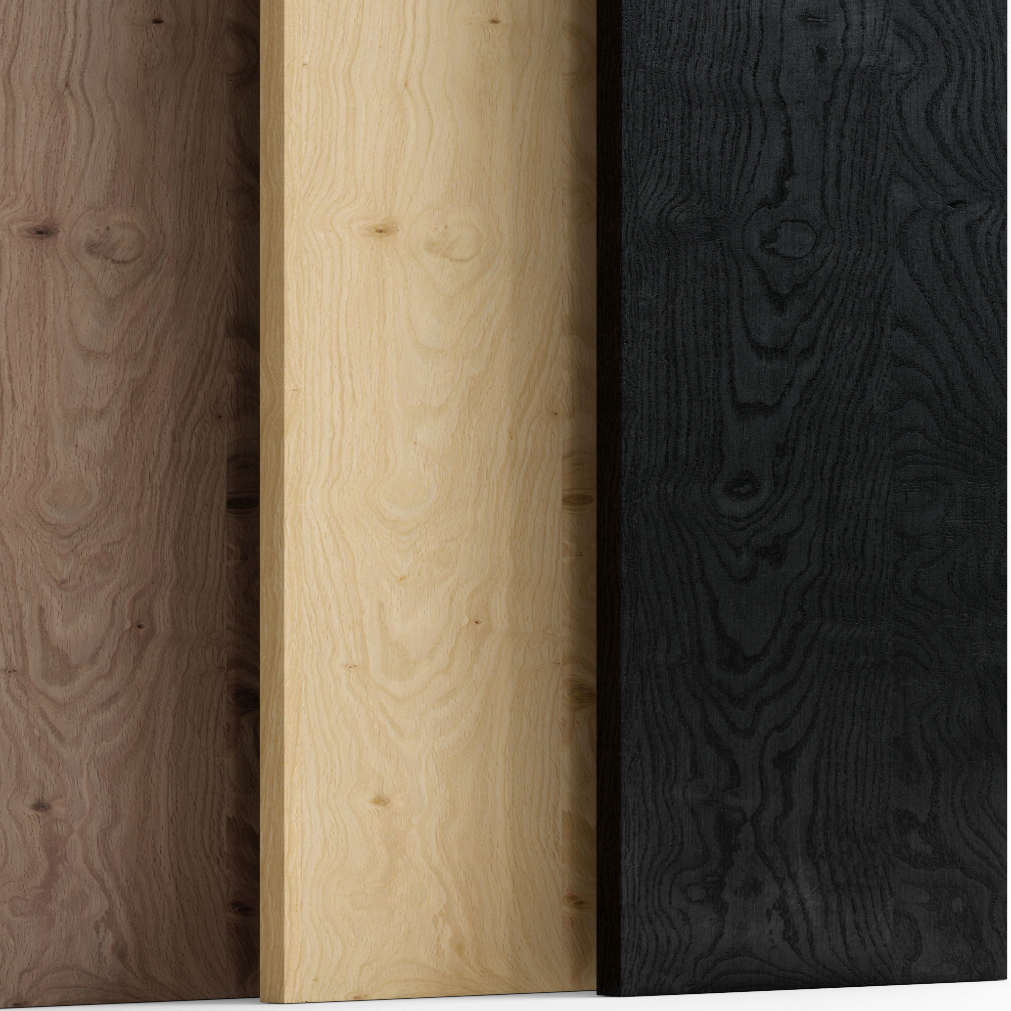 Oak Knotty 2 wood with 5 materials Texture_4