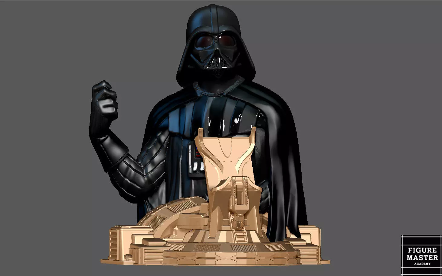 DARTH VADER PS5 PS4 CONTROLLER HOLDER MODEL STARWARS DISNEY 3D print model