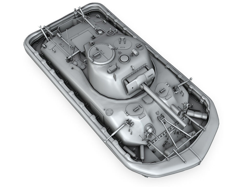 M4A1 Sherman - Duplex Drive 3D model_9