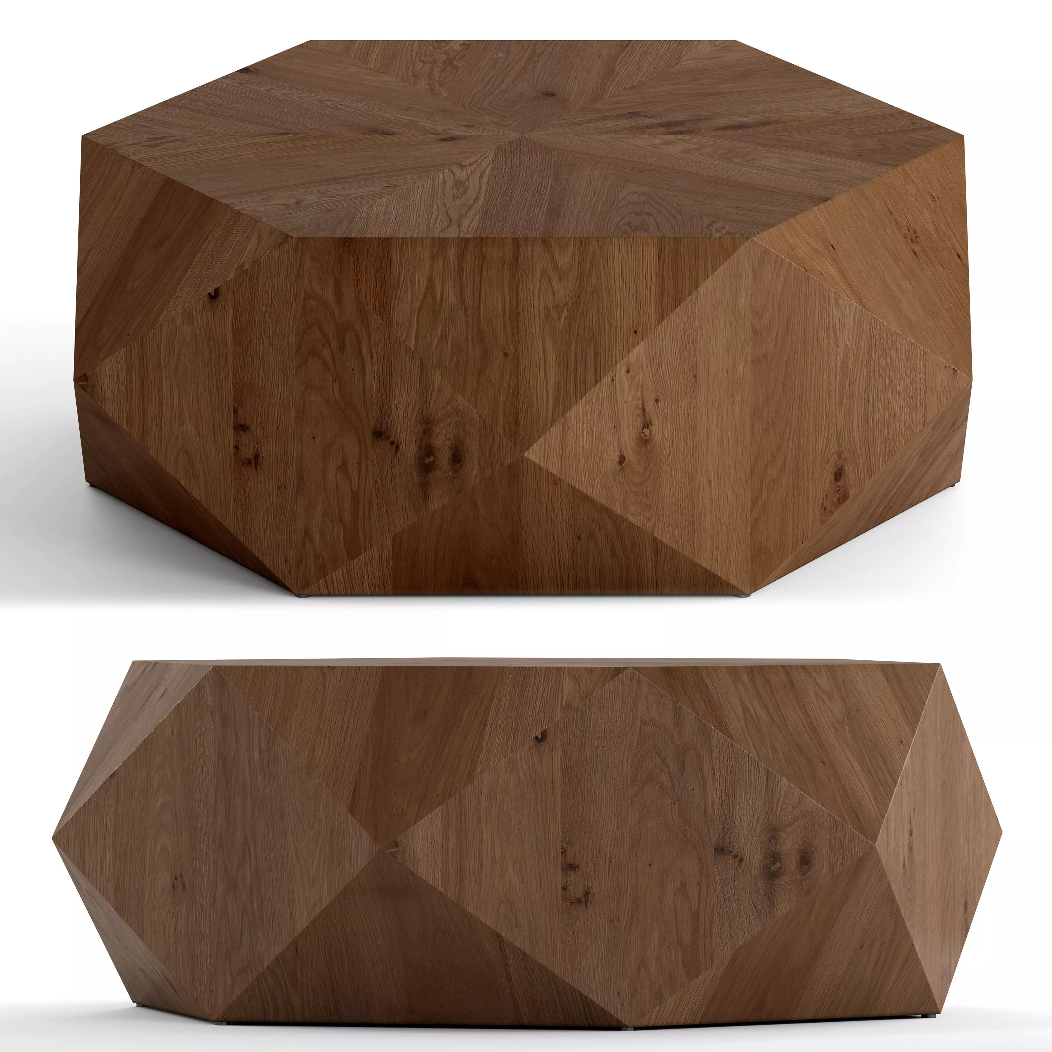 Uttermost Volker Honey Coffee Table Low-poly 3D model