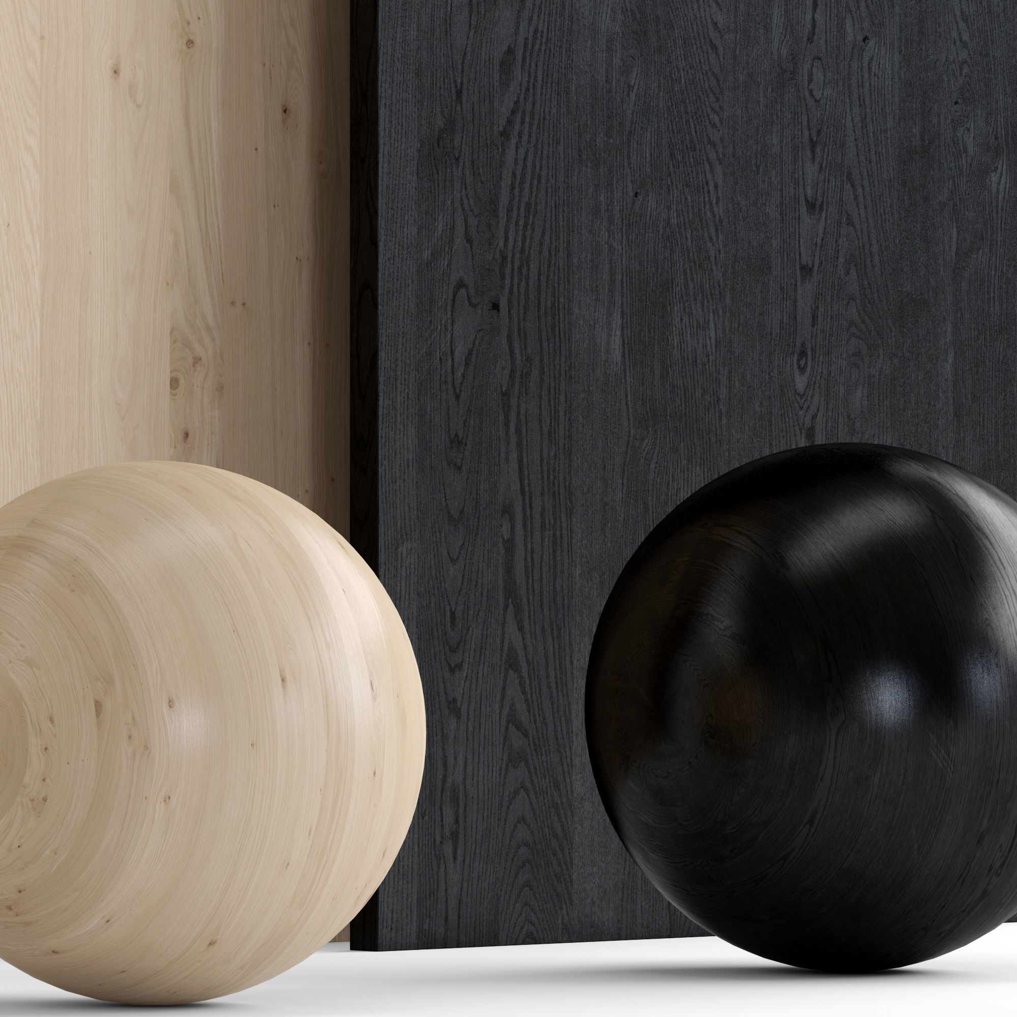 Oak Knotty wood 3 with 3 materials Texture_4