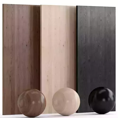 Oak Knotty wood 3 with 3 materials Texture