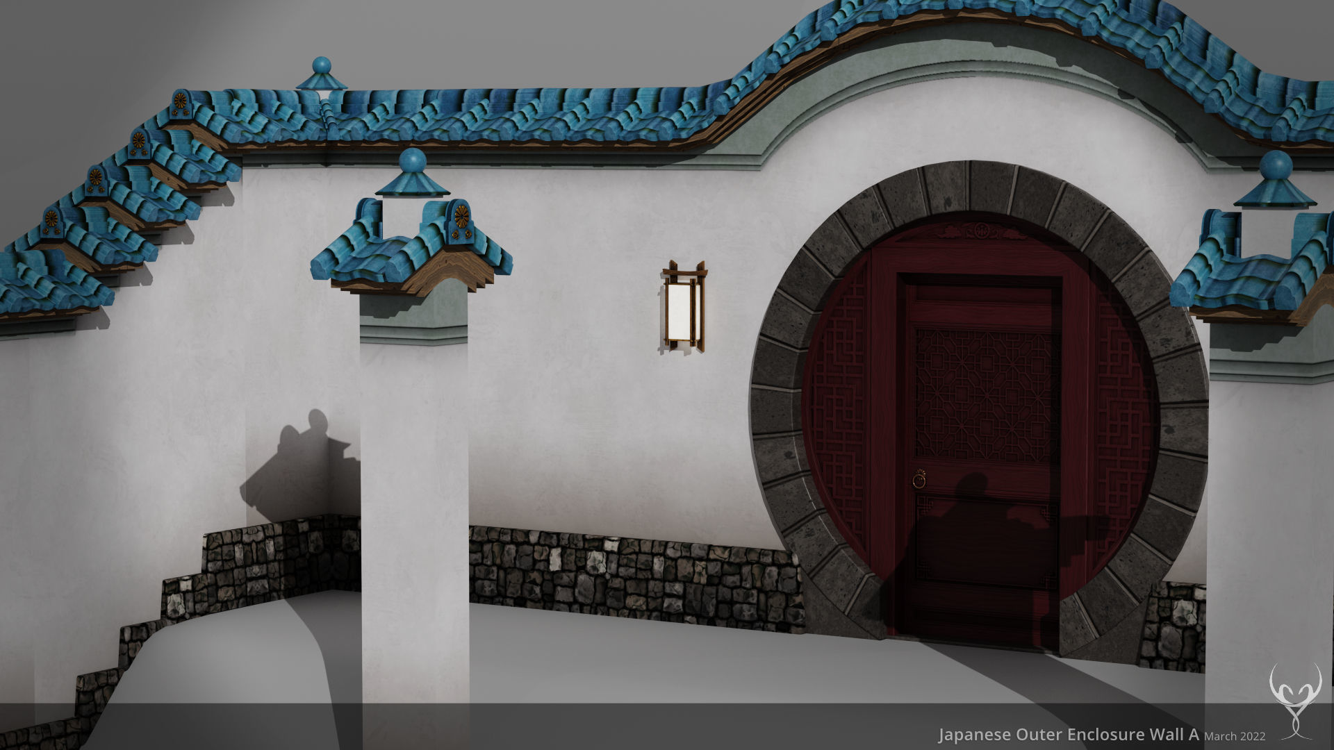 JA Kit 00 Outer Enclosure Wall A Low-poly 3D model_5