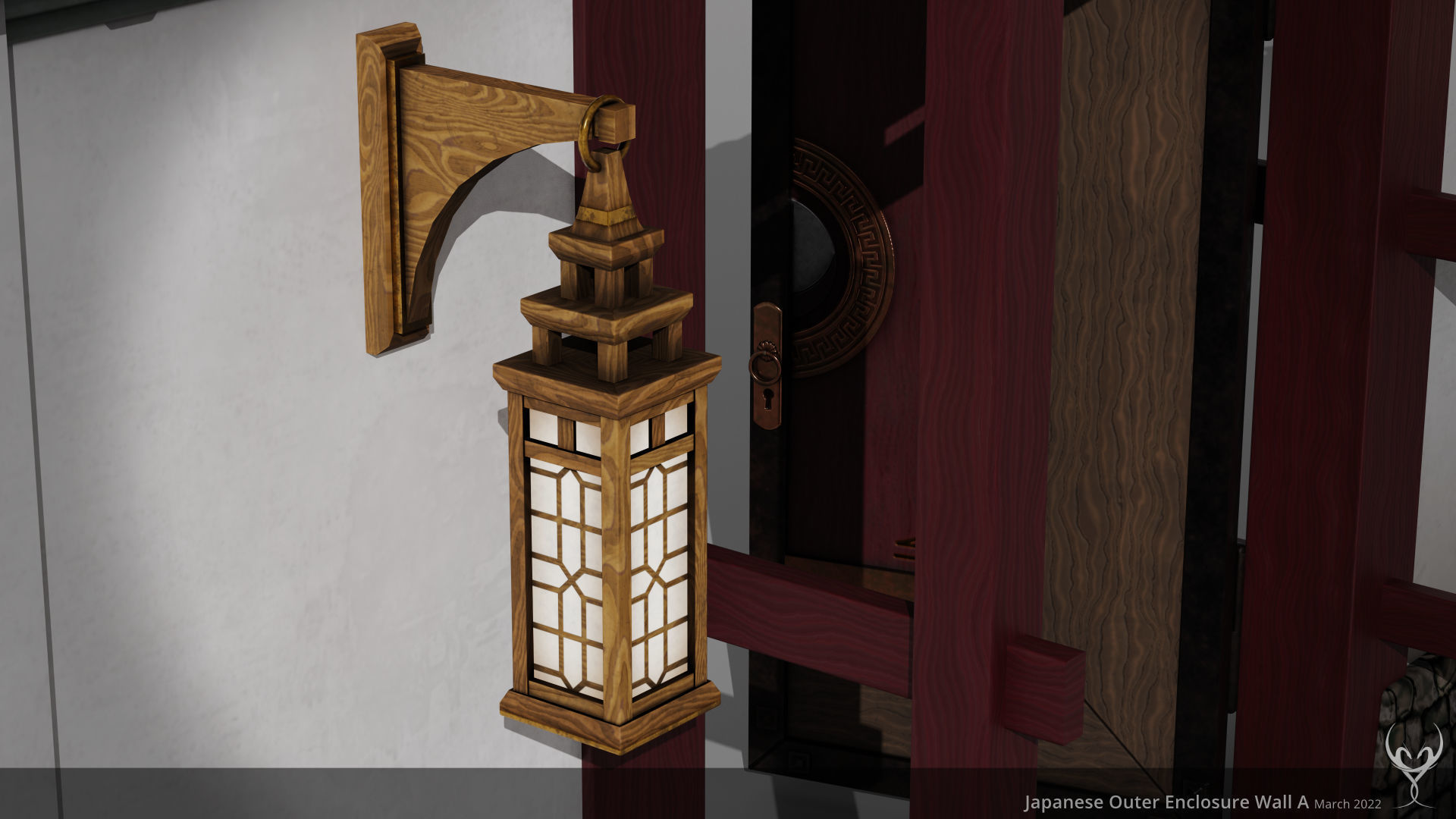 JA Kit 00 Outer Enclosure Wall A Low-poly 3D model_4