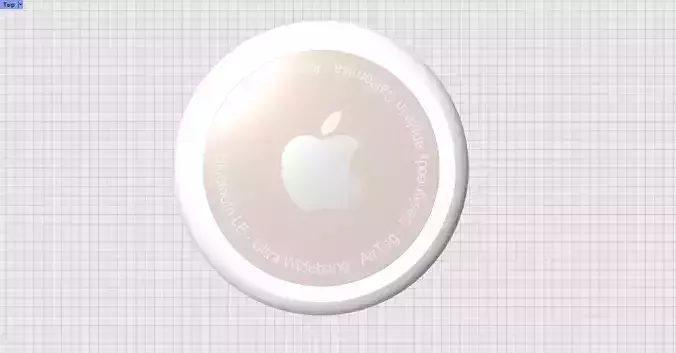 Pink AirTag 3D Model