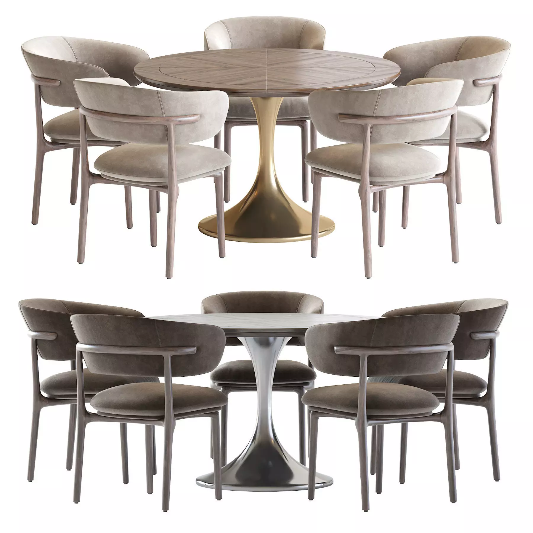Artisan Mela Chair and Fashionable Dining 3D model