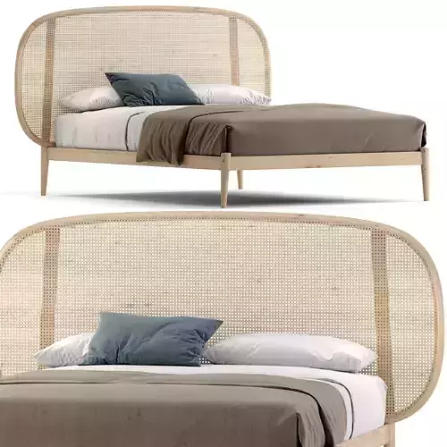 Miniforms SHIKO WIEN double bed 3D model