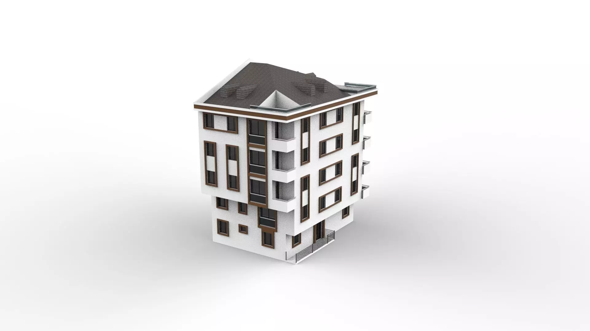 HOUSE 01 Low-poly 3D model