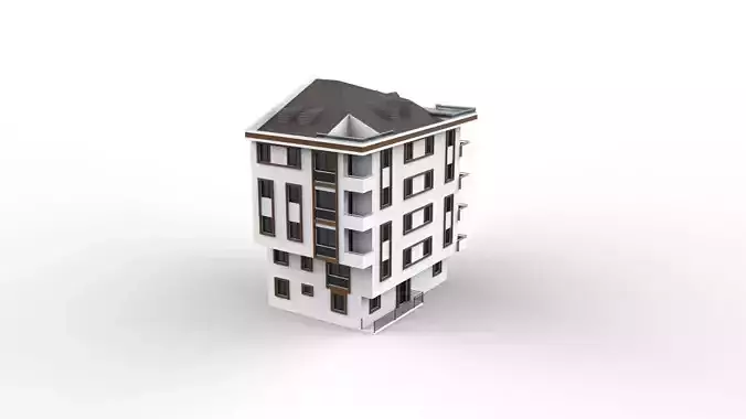 HOUSE 01 Low-poly 3D model
