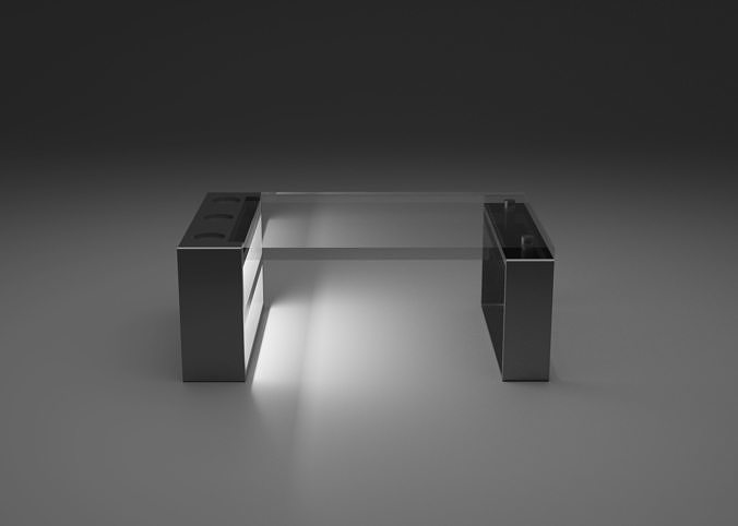 Metal table box free 3D model | CGTrader
