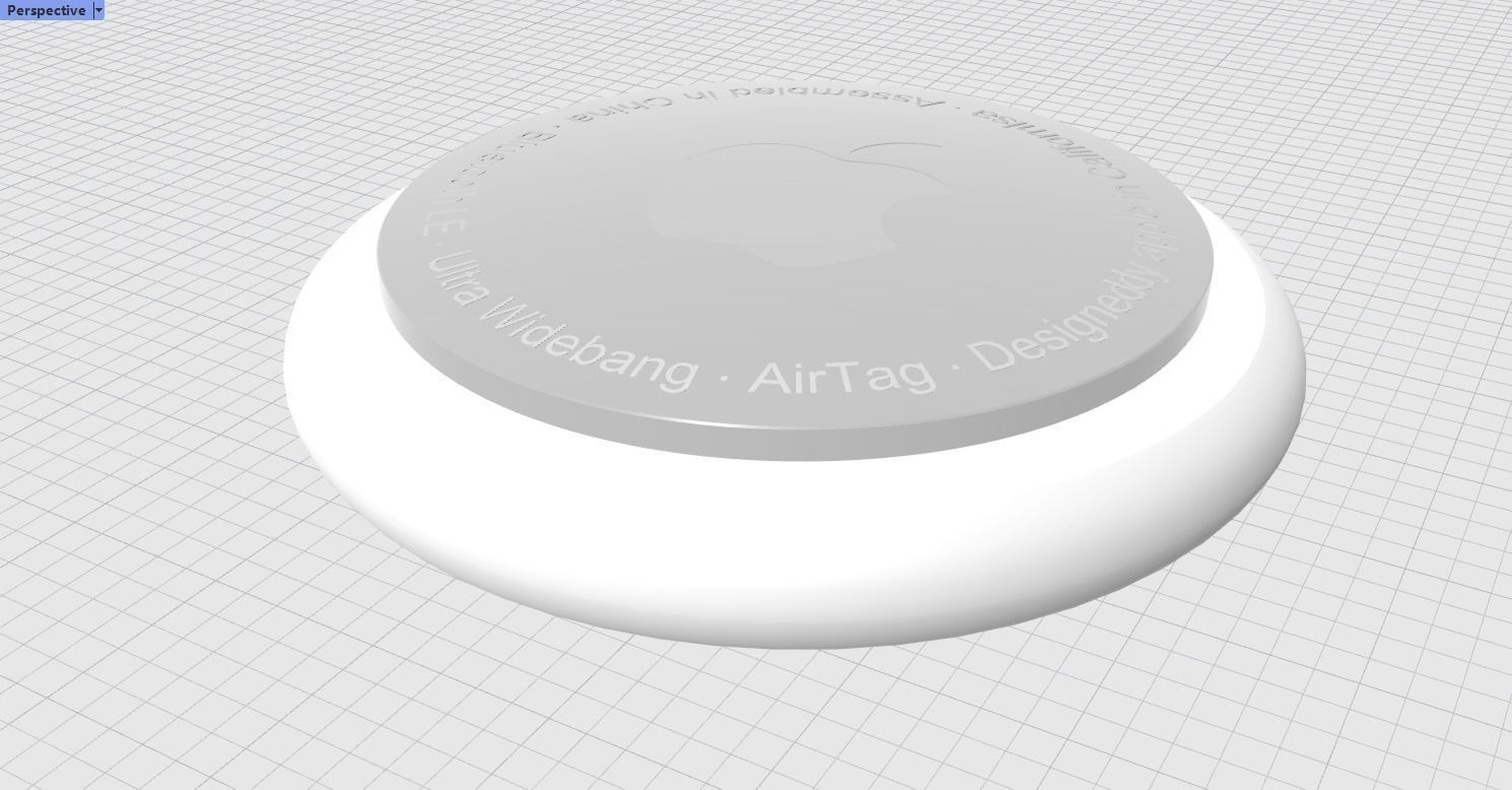 Yellow AirTag 3D Model 3D print model_11