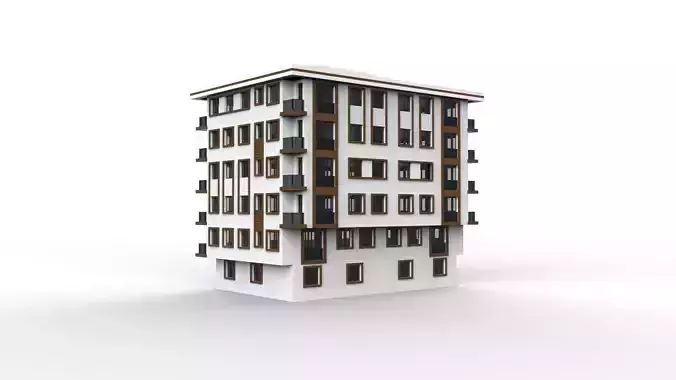 HOUSE 02 Low-poly 3D model