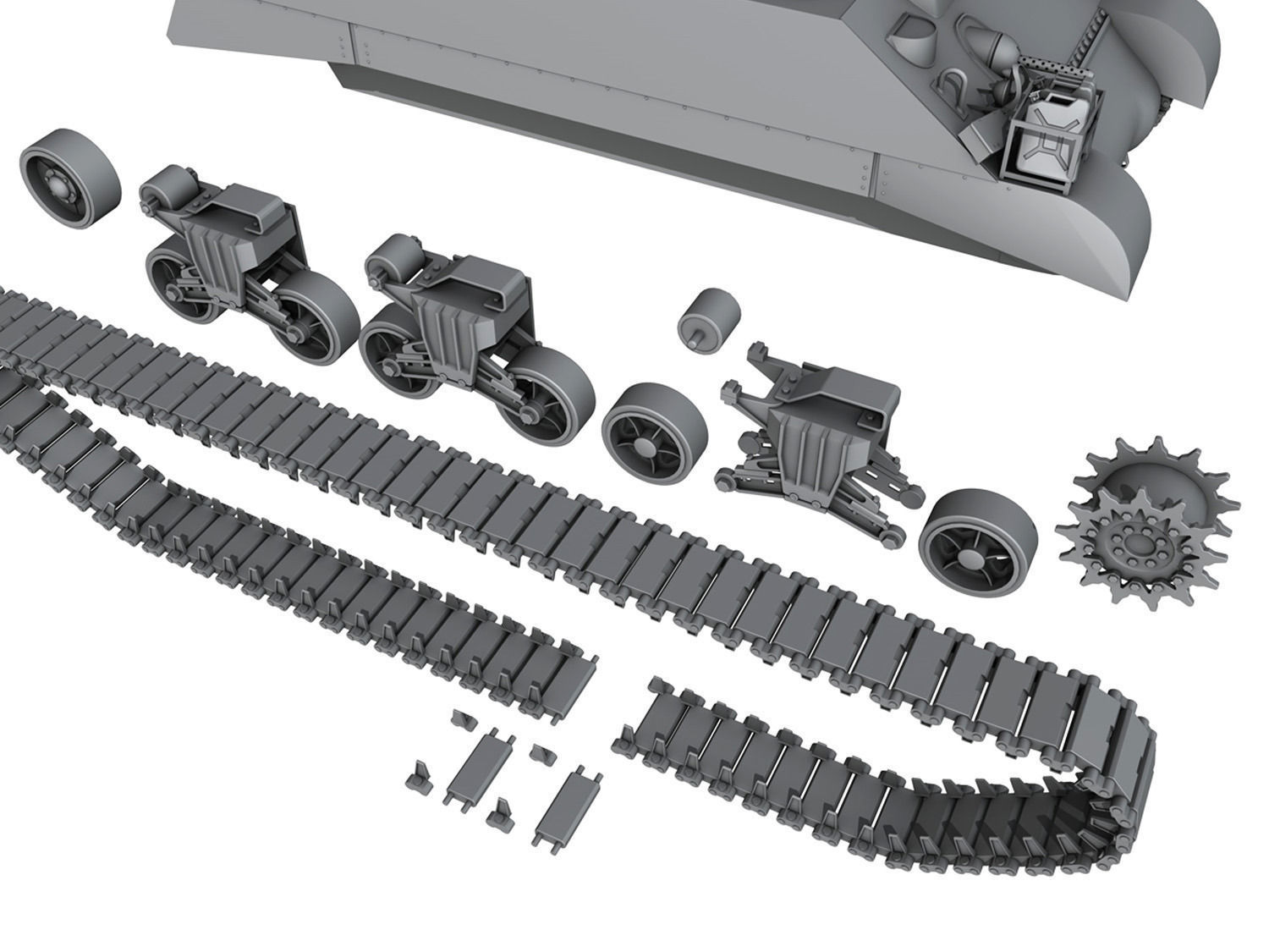 M4 Sherman MK III British army 3D model_10