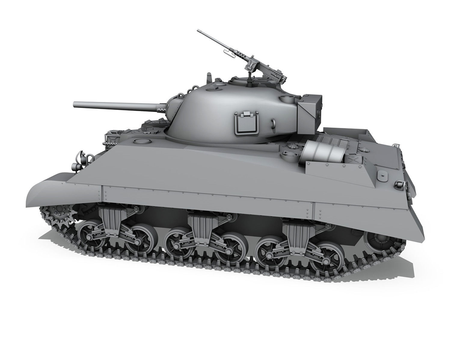 M4 Sherman MK III British army 3D model_2