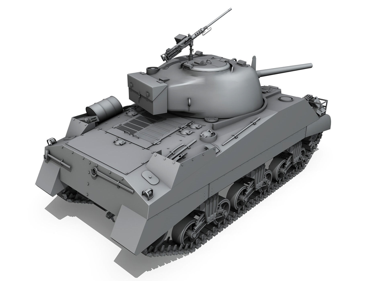 M4 Sherman MK III British army 3D model_5